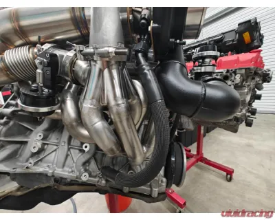 VTT FAB B58 Factory Control EWG Top Mount Single Turbo Kit w/ PTE Gen2 6870 & Mid-Frame T4 V-Band .81 Housing - VTT-FAB-B58-SINGLE-PTE-G2-6870-81-1