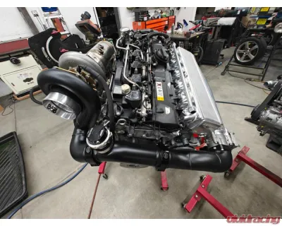 VTT FAB B58 Factory Control EWG Top Mount Single Turbo Kit w/ PTE Gen2 6870 & Mid-Frame T4 V-Band .81 Housing - VTT-FAB-B58-SINGLE-PTE-G2-6870-81-1