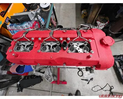 VTT Wrinkle Black S55/N55 EWG Cast Aluminum Valve Cover - VTT-S55-CAST-VALVECOVER-BLACK
