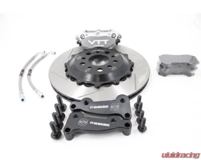 VTT Ultimate Black 4-Piston Lightweight Rear Race Brake Kit w/o Parking Brake BMW G8X - VTT-BMW-G8X-REAR-BRAKE-BLK-4