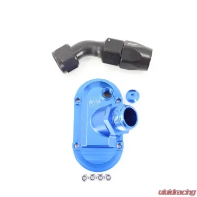 VTT -16AN Billet Crankcase Breather Housing 16ORB Fitting Porsche 911 | 930 1975-1989 - VTT-911-BREATHER-BLUE-AN