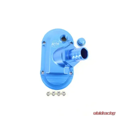 VTT 1" Barb Billet Crankcase Breather Housing 16ORB Fitting Porsche 911 | 930 1975-1989 - VTT-911-BREATHER-BLUE-BARB