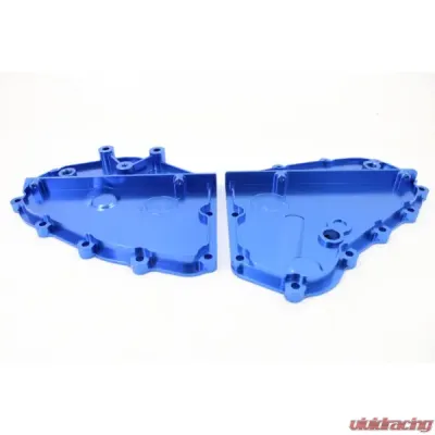 VTT Billet Timing Chain Covers Porsche 911 | 930 1974-1988 - VTT-911-TIMING-COVER-BLUE