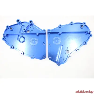 VTT Billet Timing Chain Covers Porsche 911 | 930 1974-1988 - VTT-911-TIMING-COVER-BLUE
