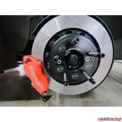 VTT 4 Piston HD Version GT36 Rotors Ultimate Lightweight Rear Brake Kit BMW F8X M2/3/4 2012-2019 - VTT-BMW-F8X-REAR-BRAKE-RED-4