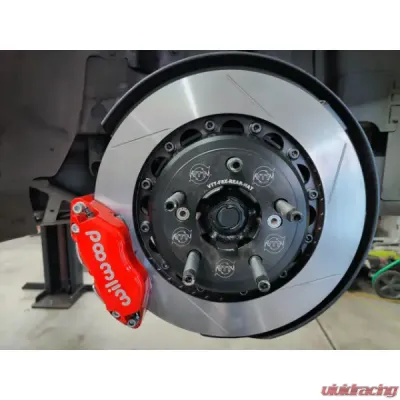 VTT 4 Piston HD Version GT36 Rotors Ultimate Lightweight Rear Brake Kit BMW F8X M2/3/4 2012-2019 - VTT-BMW-F8X-REAR-BRAKE-RED-4