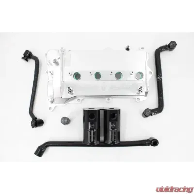 VTT Billet Valve Cover & Dual Catch Can Kit Honda Civic 10th Gen 2015-2022 - VTT-CIVIC-VC-CLR