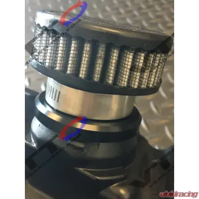 VTT Two Prong Stock Valve Cover Style Billet Crankcase Breather BMW N54 E9X | E8X | E6X 2007-2011 - VTT-CRANK-BREATHER-STK