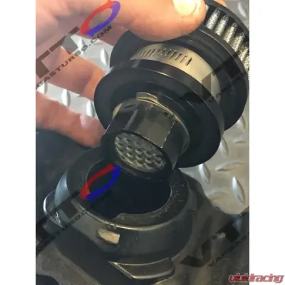 VTT Two Prong Stock Valve Cover Style Billet Crankcase Breather BMW N54 E9X | E8X | E6X 2007-2011 - VTT-CRANK-BREATHER-STK