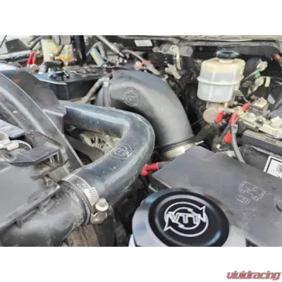 VTT 7-Ply Silicone Upper Radiator Hose Single Rad 6.7 Cummins 2010-2018 - VTT-CUMMINS-UPPERHOSE-BLK