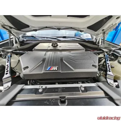 VTT Billet Aluminum Short Strut Braces BMW F9X X3M | X4M 2019-2025 - VTT-F9X-STRUT-BLK