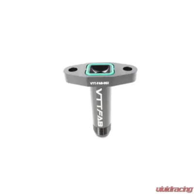 VTT 3.5" Neck All Precision -10AN Male T3/T4 Square Opening Garrett GT/GTX40+/G40+ Billet Extended Turbo Drain Adapters - VTT-FAB-062