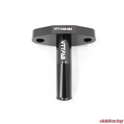 VTT 2.5" 45 Degree Neck All Precision 3/4" Hose Barb T3/T4 Square Opening Garrett GT/GTX40+/G40+ Billet Extended Turbo Drain Adapters - VTT-FAB-082
