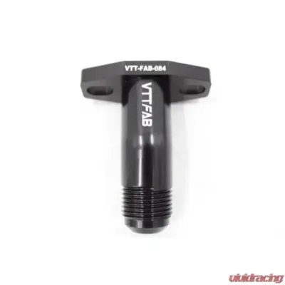 VTT 2.5" 45 Degree Neck -10AN Male Garrett GT/GTX25-35/G25-G35 Billet Extended Turbo Drain Adapters - VTT-FAB-084