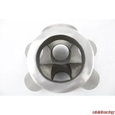 VTT Billet 6 Into 1 V-Band Small Frame 304SS Turbo Collectors - VTT-FAB-COLLECTOR-6-1-V-SF-BILLET