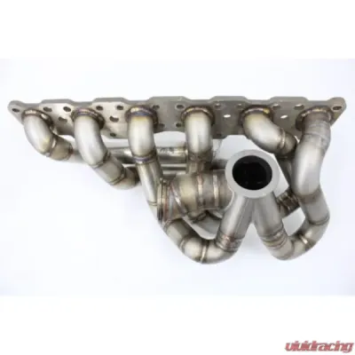 VTT Garrett Small Frame V-Band S55 Factory Control EWG Top Mount Single Turbo Manifold - VTT-FAB-S55-MANIFOLD-GARRETT
