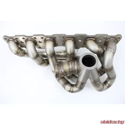 VTT Garrett Small Frame V-Band S55 Factory Control EWG Top Mount Single Turbo Manifold - VTT-FAB-S55-MANIFOLD-GARRETT