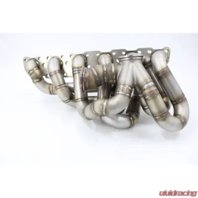 VTT Garrett Small Frame V-Band S55 Factory Control EWG Top Mount Single Turbo Manifold - VTT-FAB-S55-MANIFOLD-GARRETT