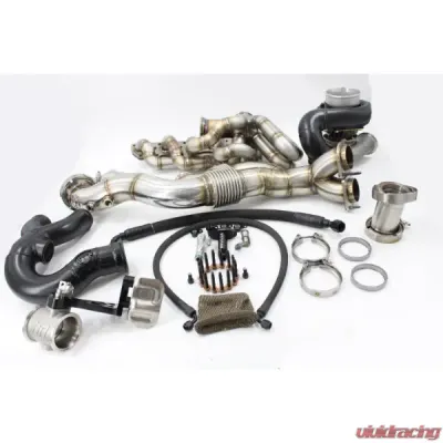 VTT 1.05 PTE Gen 2 6870 S55 Factory Control EWG Top Mount Single Turbo Kit - VTT-FAB-S55-SINGLE-G2-6870-105