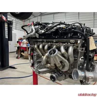 VTT Garrett GXR 45-67 & V-Band 1.01AR S58 Factory Control EWG Top Mount Single Turbo Kit - VTT-FAB-S58-SINGLE-GXR-4567-101