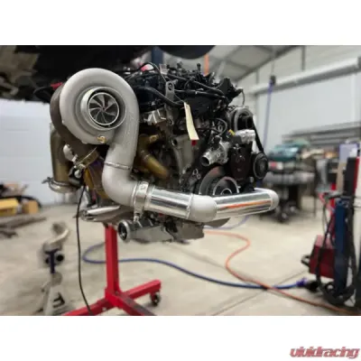 VTT Garrett GXR 45-67 & V-Band 1.01AR S58 Factory Control EWG Top Mount Single Turbo Kit - VTT-FAB-S58-SINGLE-GXR-4567-101