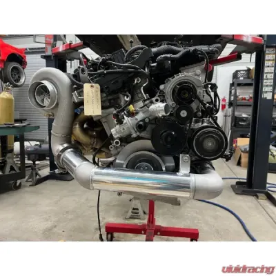 VTT Garrett GXR 45-67 & V-Band 1.01AR S58 Factory Control EWG Top Mount Single Turbo Kit - VTT-FAB-S58-SINGLE-GXR-4567-101