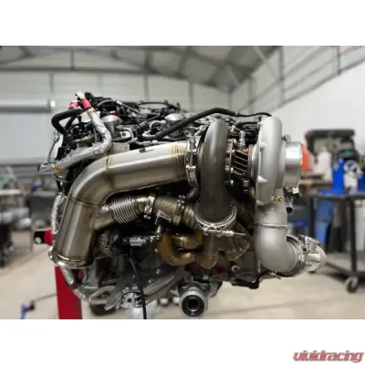 VTT Garrett GXR 45-67 & V-Band 1.01AR S58 Factory Control EWG Top Mount Single Turbo Kit - VTT-FAB-S58-SINGLE-GXR-4567-101