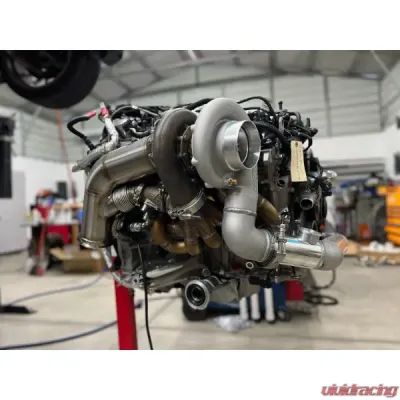VTT Garrett GXR 45-67 & V-Band 1.01AR S58 Factory Control EWG Top Mount Single Turbo Kit - VTT-FAB-S58-SINGLE-GXR-4567-101