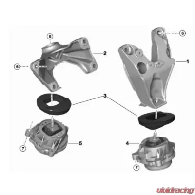 VTT Billet Motor Mount Inserts BMW G-Series 2004-2025 - VTT-G-SERIES-INSERT