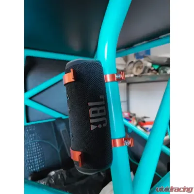 VTT Billet Roll Bar Mounts JBL Flip 3-6/Helmet - VTT-JBL-MOUNT-ORNG-2