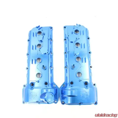 VTT Billet CNC Valve Cover Set BMW S65 3 Series E9X 2006-2013 - VTT-S65-BILLET-VALVECOVER-BLUE