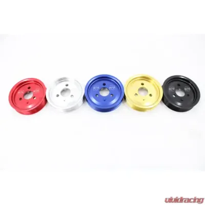 VTT Billet Power Steering Pulley BMW S65 - VTT-S65-PS-PULLEY-BLUE