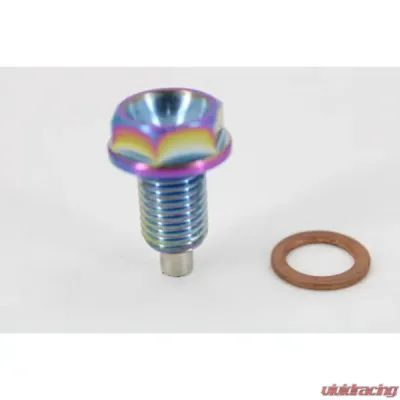 VTT M12x1.5 Burnt Titanium Magnetic Oil Drain Plugs - VTT-TI-DRAIN