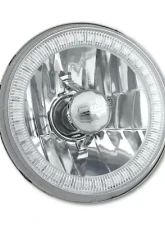 Octane Lighting 5 3/4 Inch SMD Amber LED Halo Halogen Bulb Headlight Angel Eye Crystal Clear Pair                                     - OL-001L-A - Image 6