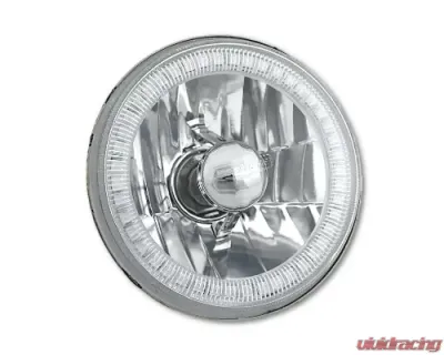 Octane Lighting 5 3/4 Inch SMD Amber LED Halo Halogen Bulb Headlight Angel Eye Crystal Clear Pair - OL-001L-A