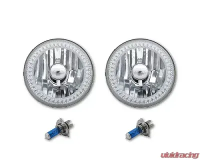 Octane Lighting 5 3/4 Inch Bluetooth RGB SMD Color Chase Chasing LED Halo Angel Eye Headlight Pair - OL-001L-COL