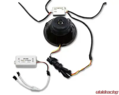 Octane Lighting 5 3/4 Inch Bluetooth RGB SMD Color Chase Chasing LED Halo Angel Eye Headlight Pair - OL-001L-COL