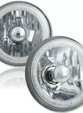 Octane Lighting 5 3/4 Inch SMD Pink LED Halo Angel Eye Halogen 60/55w Crystal Clear Headlight Pair                                     - OL-001L-PINK - Image 3
