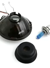 Octane Lighting 5 3/4 Inch SMD Pink LED Halo Angel Eye Halogen 60/55w Crystal Clear Headlight Pair                                     - OL-001L-PINK - Image 7