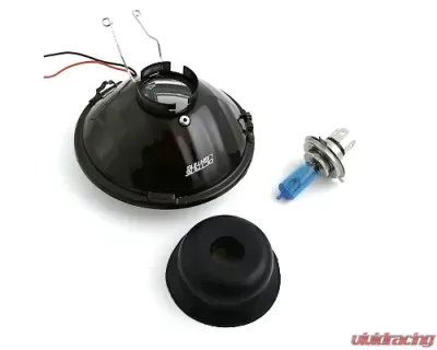 Octane Lighting 5 3/4 Inch SMD Pink LED Halo Angel Eye Halogen 60/55w Crystal Clear Headlight Pair - OL-001L-PINK