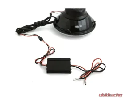 Octane Lighting 5 3/4 Inch SMD Pink LED Halo Angel Eye Halogen 60/55w Crystal Clear Headlight Pair - OL-001L-PINK
