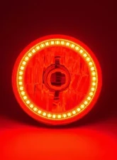 Octane Lighting 5 3/4 Inch SMD Red LED Halo Halogen Bulb Headlight Angel Eye Crystal Clear Pair                                     - OL-001L-R - Image 4