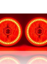 Octane Lighting 5 3/4 Inch SMD Red LED Halo Halogen Bulb Headlight Angel Eye Crystal Clear Pair                                     - OL-001L-R - Image 10