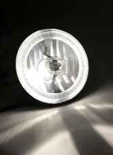 Octane Lighting 5 3/4 Inch White SMD LED Halo Angel Eye Black Halogen Light Crystal Headlight Pair                                     - OL-001L-W-BLK - Image 7