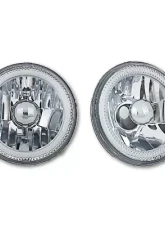 Octane Lighting 5 3/4 Inch Switchback White Amber Halogen Halo DRL Turn Signal Angel Eye Headlight Pair                                     - OL-001L-WA - Image 5