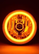 Octane Lighting 5 3/4 Inch Switchback White Amber Halogen Halo DRL Turn Signal Angel Eye Headlight Pair                                     - OL-001L-WA - Image 7