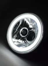Octane Lighting 5 3/4 Inch Switchback White Amber Halogen Halo DRL Turn Signal Angel Eye Headlight Pair                                     - OL-001L-WA - Image 8