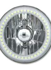 Octane Lighting 5 3/4 Inch SMD White LED Halo Halogen Bulb Headlight Angel Eye Crystal Clear Pair                                     - OL-001L-W - Image 4
