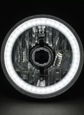 Octane Lighting 5 3/4 Inch SMD White LED Halo Halogen Bulb Headlight Angel Eye Crystal Clear Pair                                     - OL-001L-W - Image 5