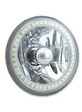 Octane Lighting 5 3/4 Inch SMD White LED Halo Halogen Bulb Headlight Angel Eye Crystal Clear Pair                                     - OL-001L-W - Image 6